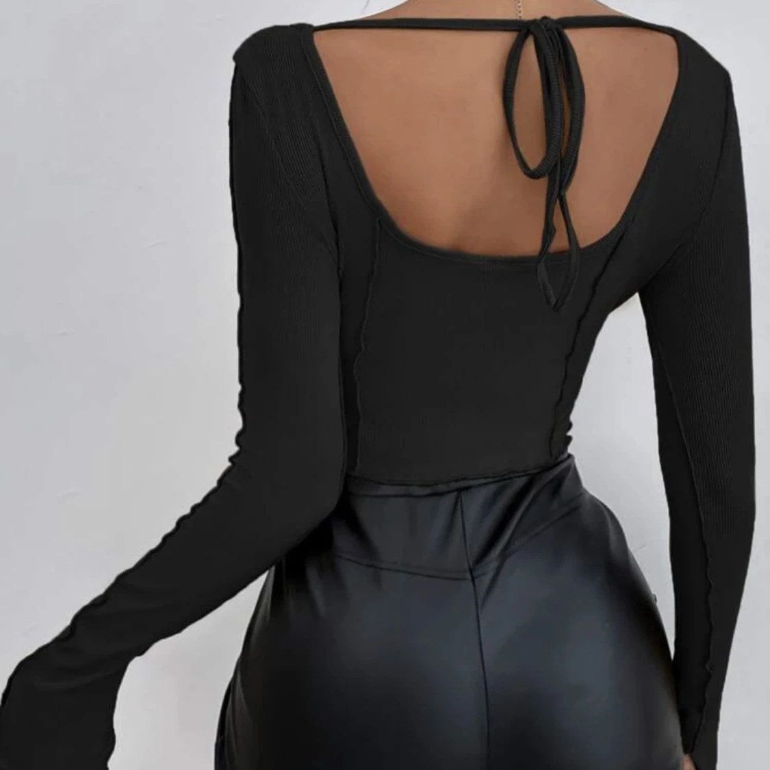 Rygglös lång armad tröja - 90