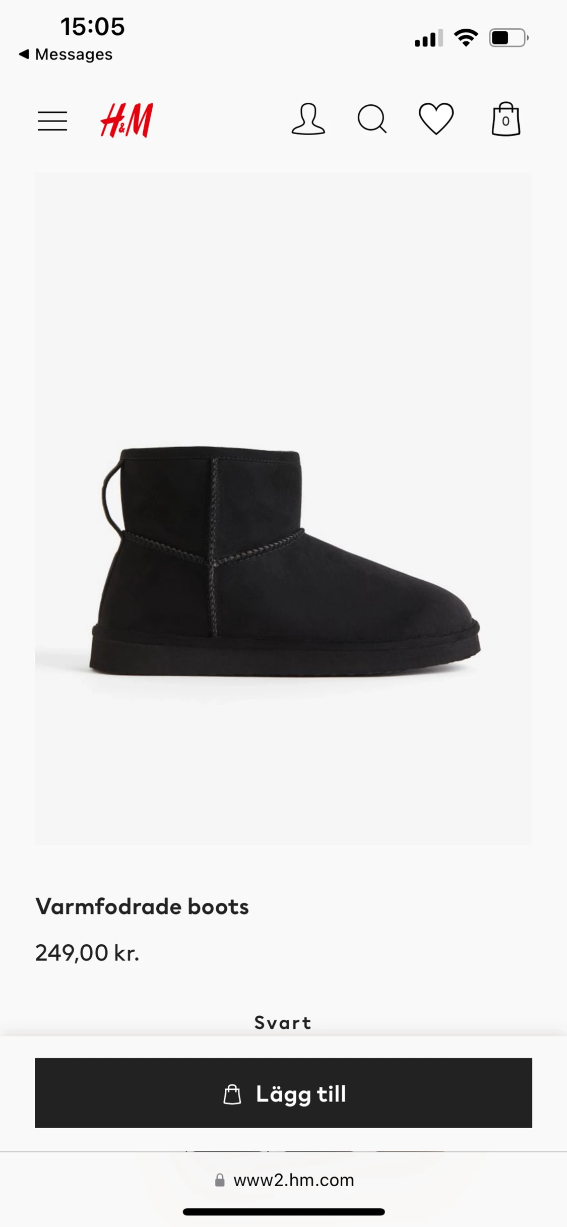 Varmfodrade skor( 41)