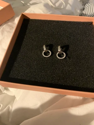 Edbladsörhängen - Jätte fina silvriga Edblads örhängen, man ser ej på bilden men det är ”ringar som sitter i ringar” super fina! Köpte för 400 säljer själv för 249❤️