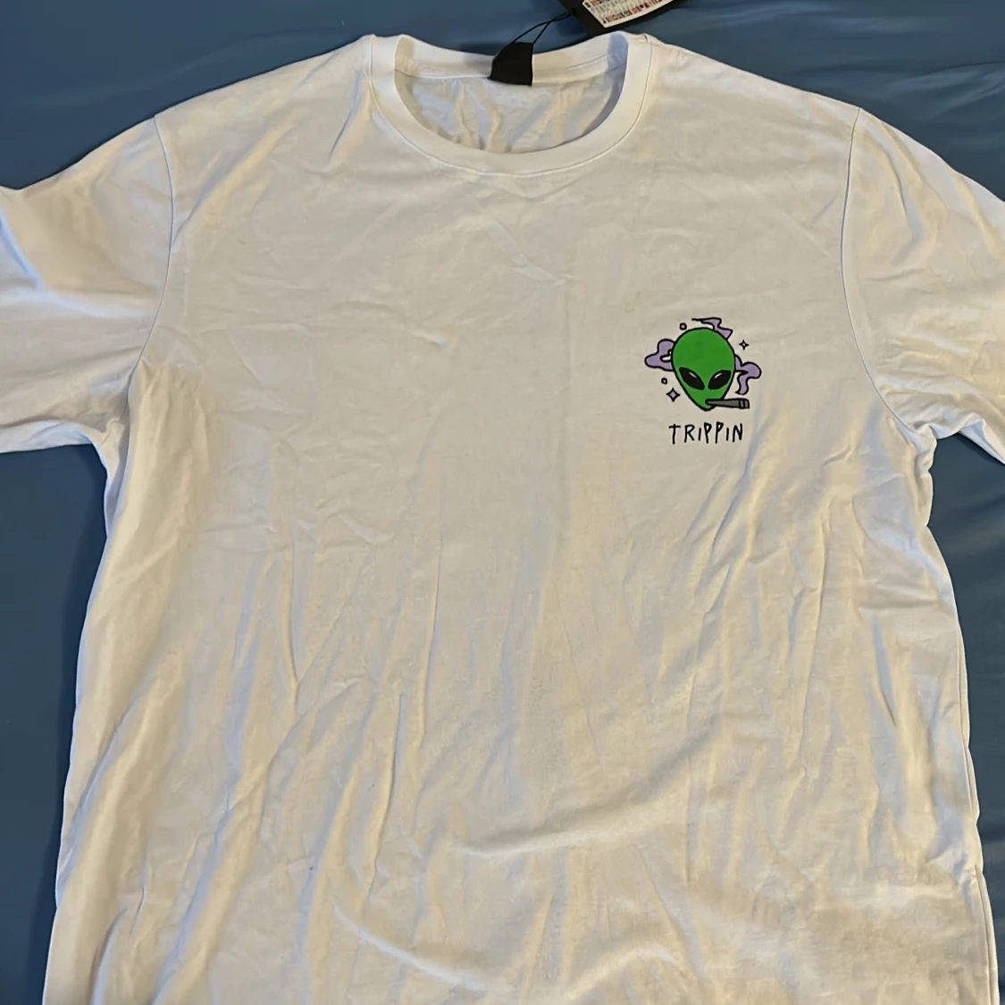 Relaxed fit white tee 