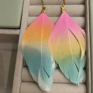 Örhängen  - Fjäder örhängen som aldrig kommit till användning 