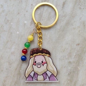 Nyckelring Harry Potter Dumbledore  - Söt handgjord nyckelring med Harry Potter tema 