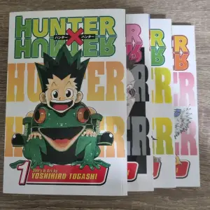 Hunter x hunter manga böcker 1 till 4. Helt nya, 100kr st, alla 360kr