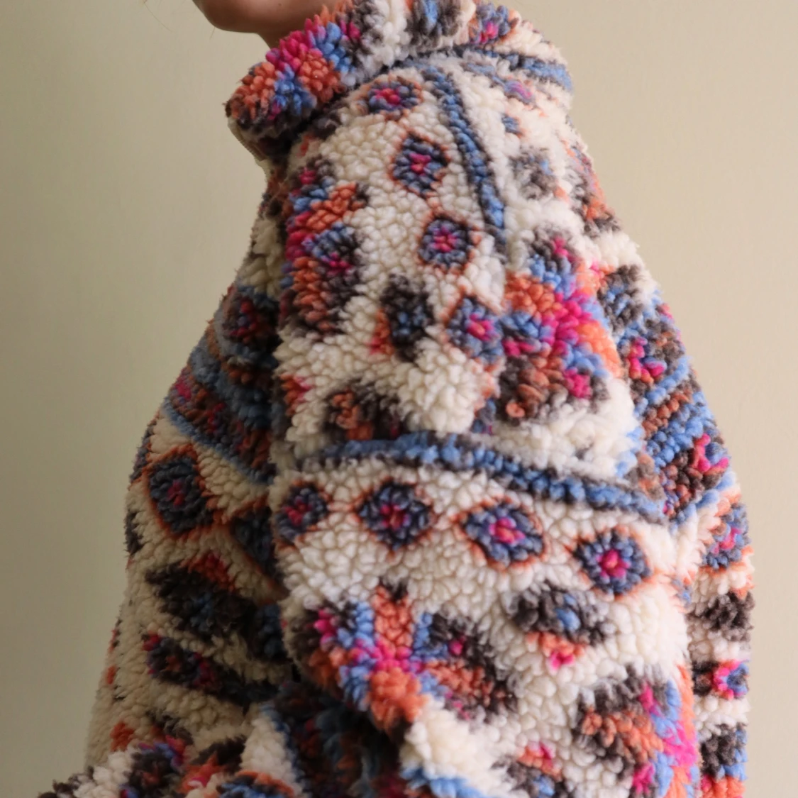 Fleece cropped sweater  - 91