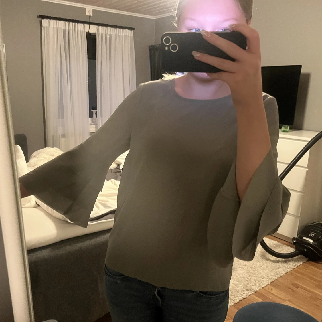 Grön blus från Stockh lm - 91