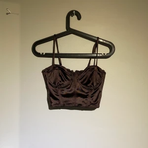 Korsett brun  - Fin glansig korsett från hm . Använts sällan . 