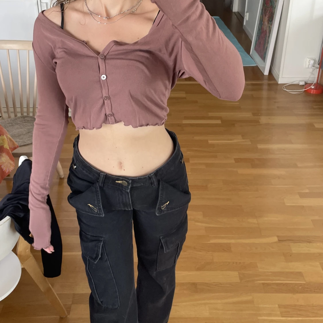 Långärmad magtröja 