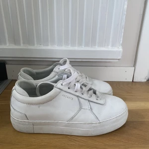 Vita platforms skinn - Säljer nu mina vita arigato platforms i vitt skinn! 🌸 Inte använda mycket men mindre slitage🤍 Kan tänkas byta mot vita Clean 90/bird i samma storlek/ skick🌟 