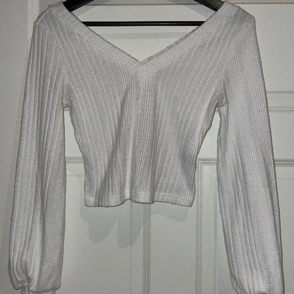 Fin vit långärmad tröja - 90