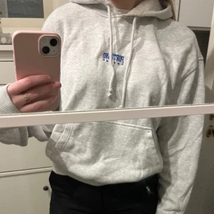 Hoodie  - Grå hoodie i strl M men sitter ganska tajt på mig som normalt har xs-s. Använd mycket men väldigt fint skick! Hör av er vid frågor! 
