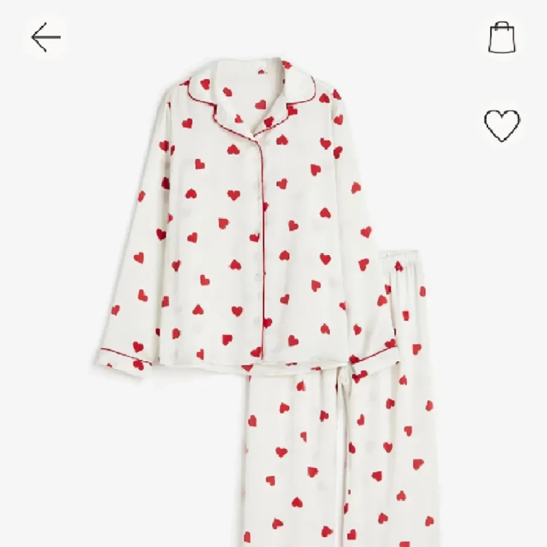 Pyjamas med hjärtan  - 91