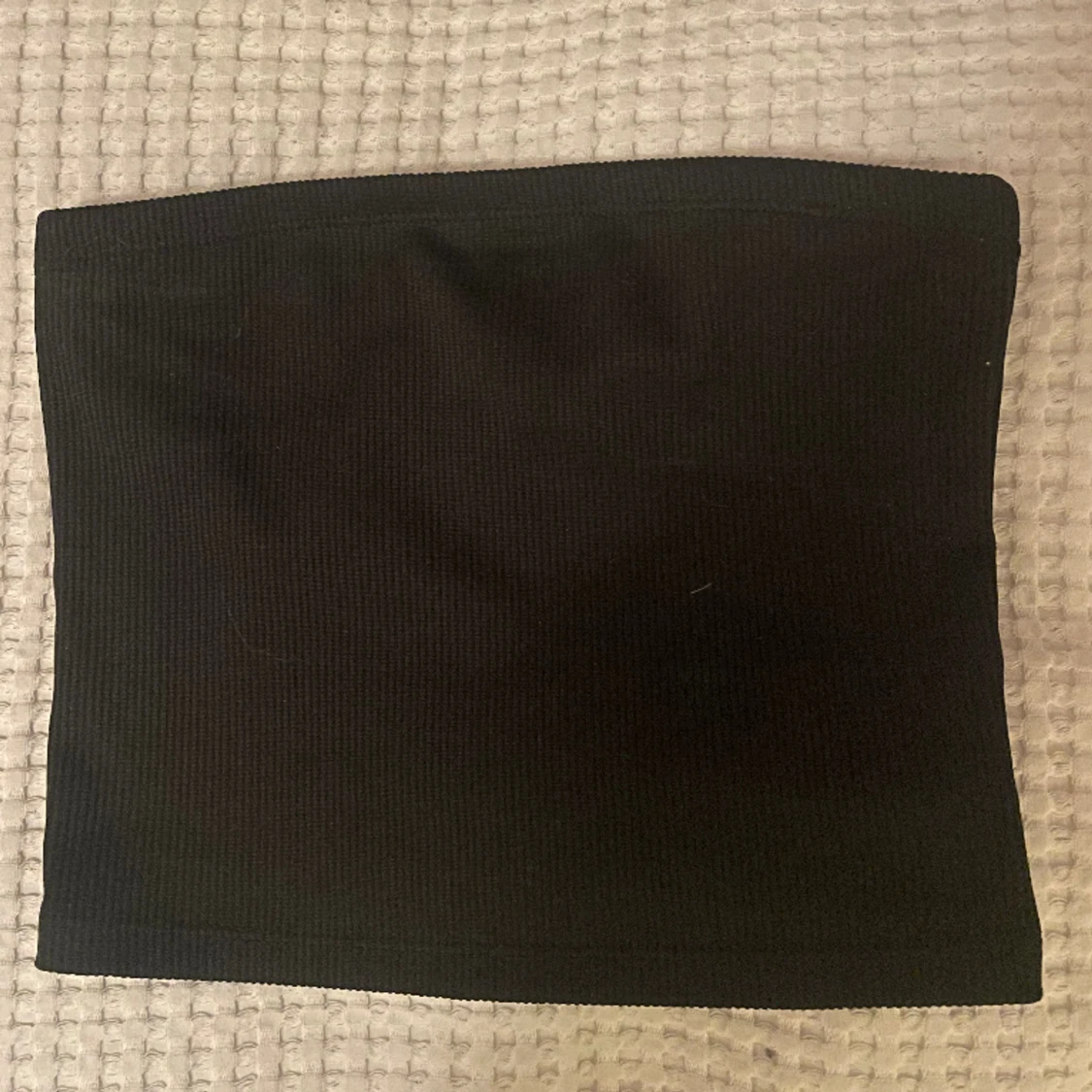 Svart ribbad tubtopp