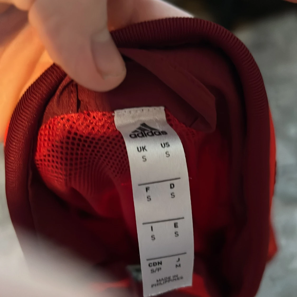 Adidas Röd Mesh Tränings Tröja/Jacka - 91