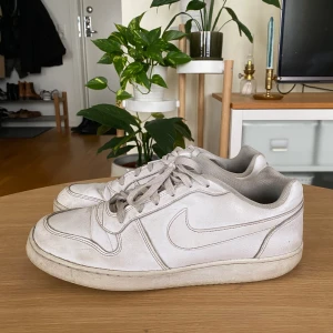 Nike eberon low triple white - Välanvända nike eberon low triple white, slitna fram på ena tån där de har släppt lite (därav priset).