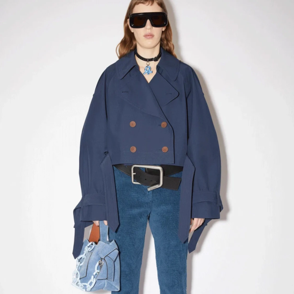 Acne studios cropped trenchcoat