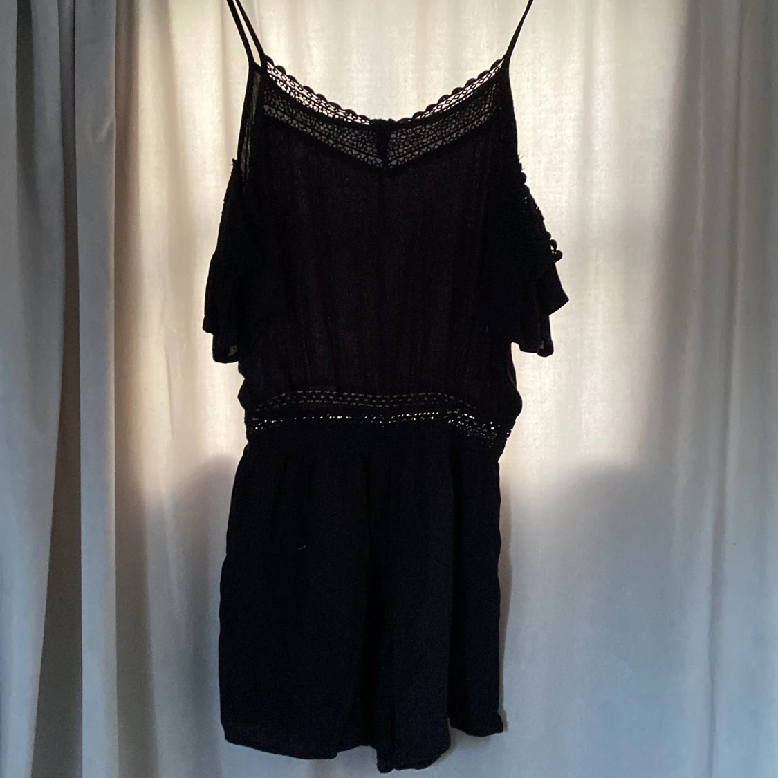 Shorts dress med spets