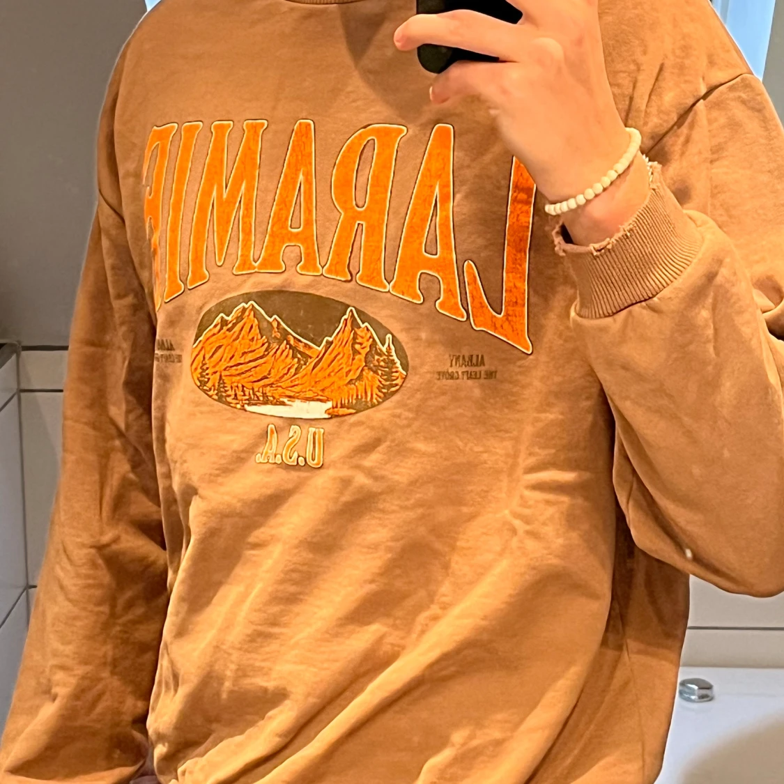 Sweatshirt med tryck  - 90