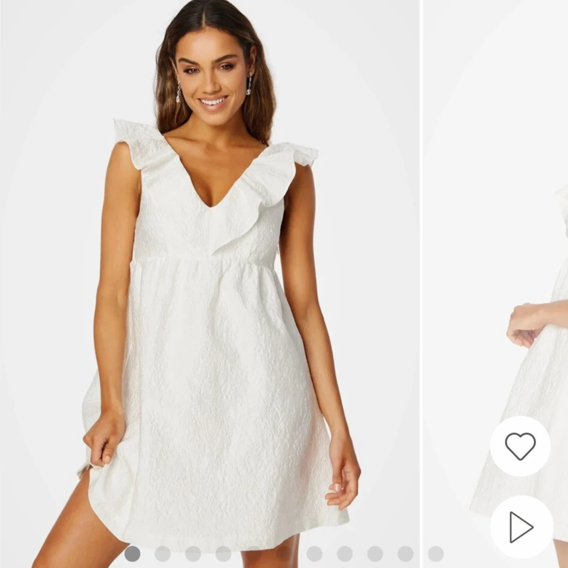 Vit studentklänning  - 93