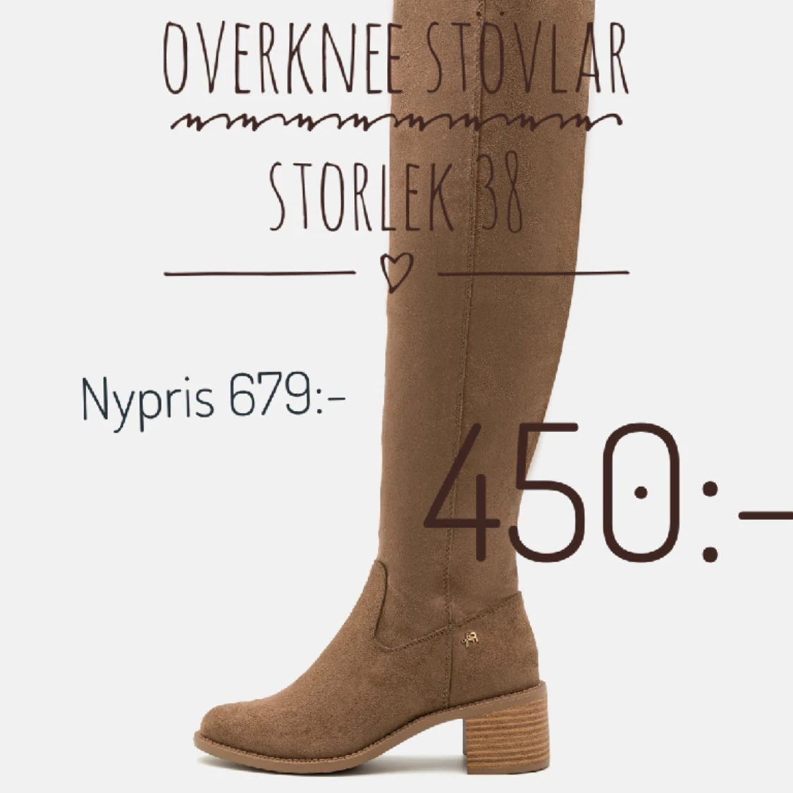 Overknee stövlar.