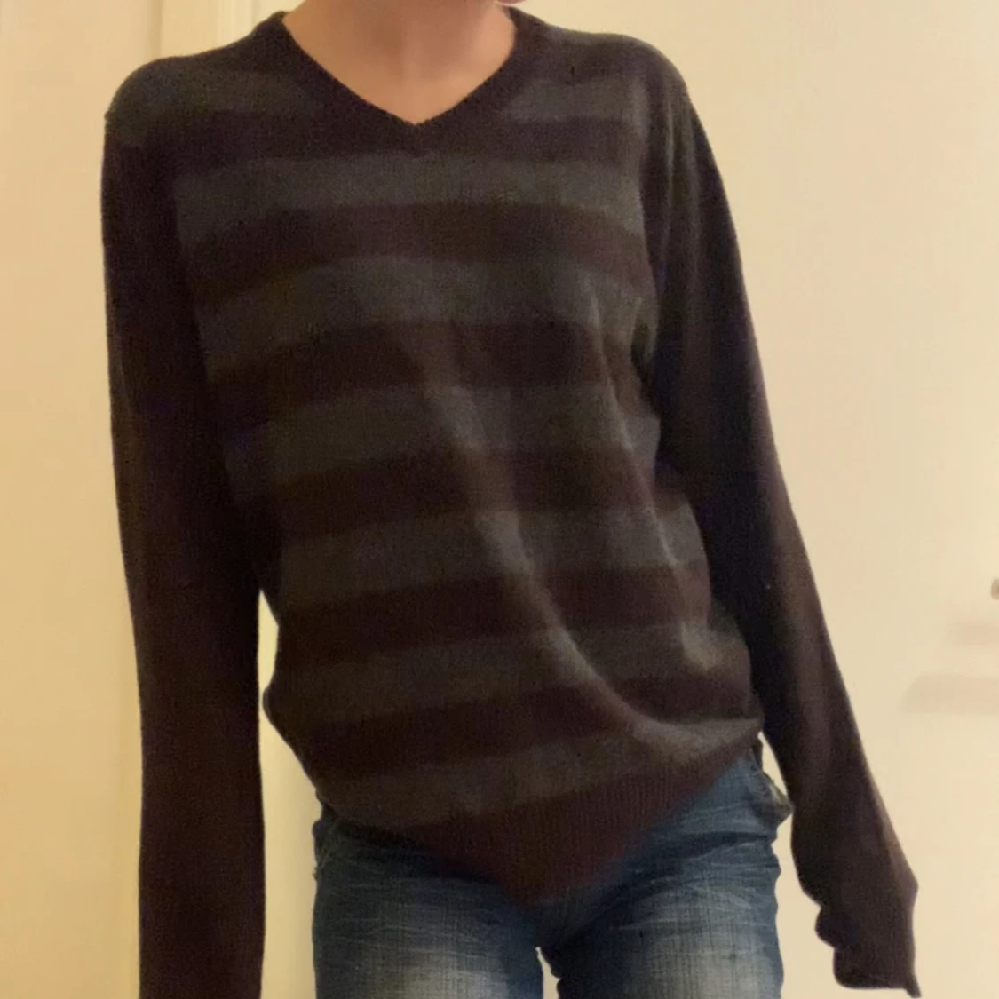 Brunrandig tröja - 90