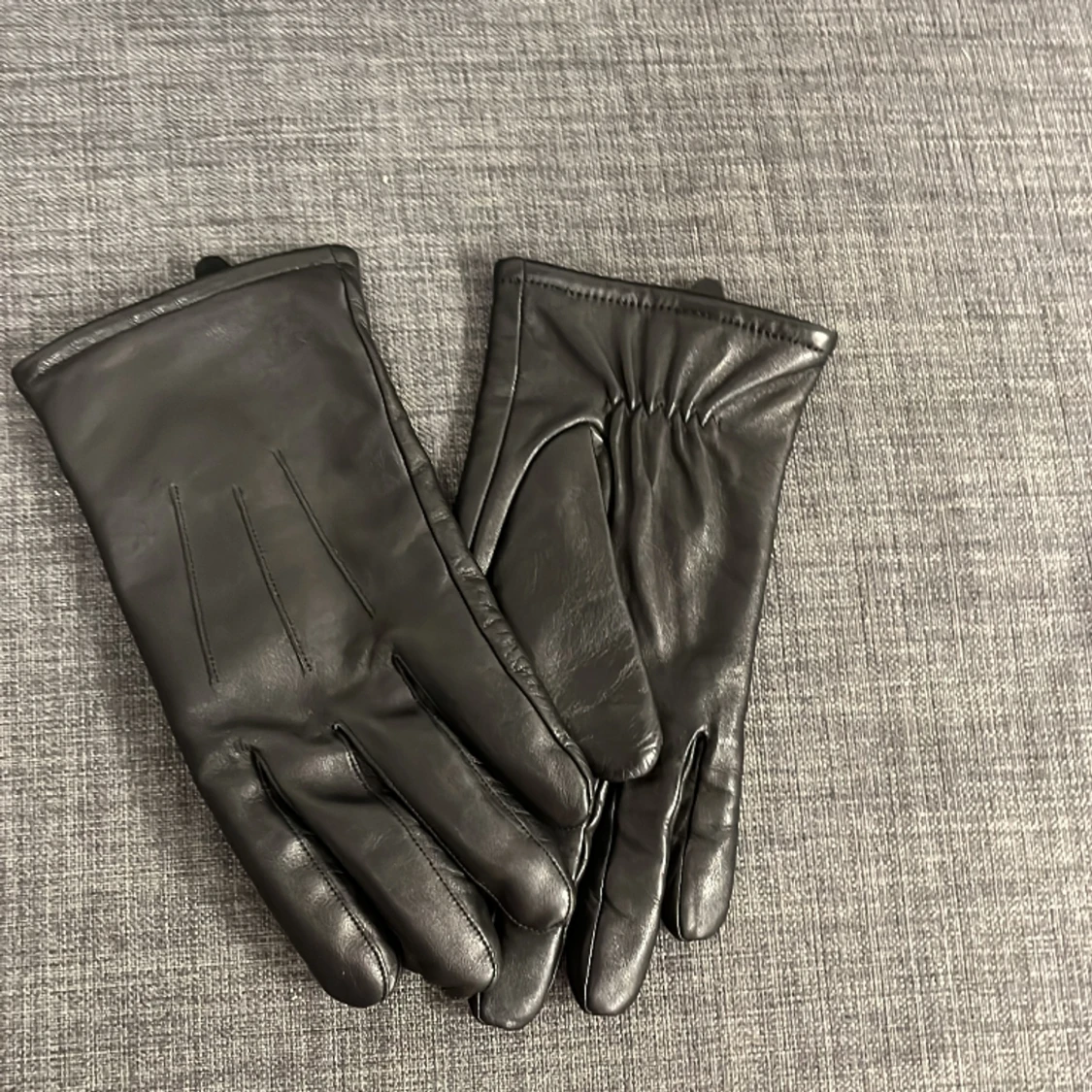 Ströms Svarta Läder handskar - 91