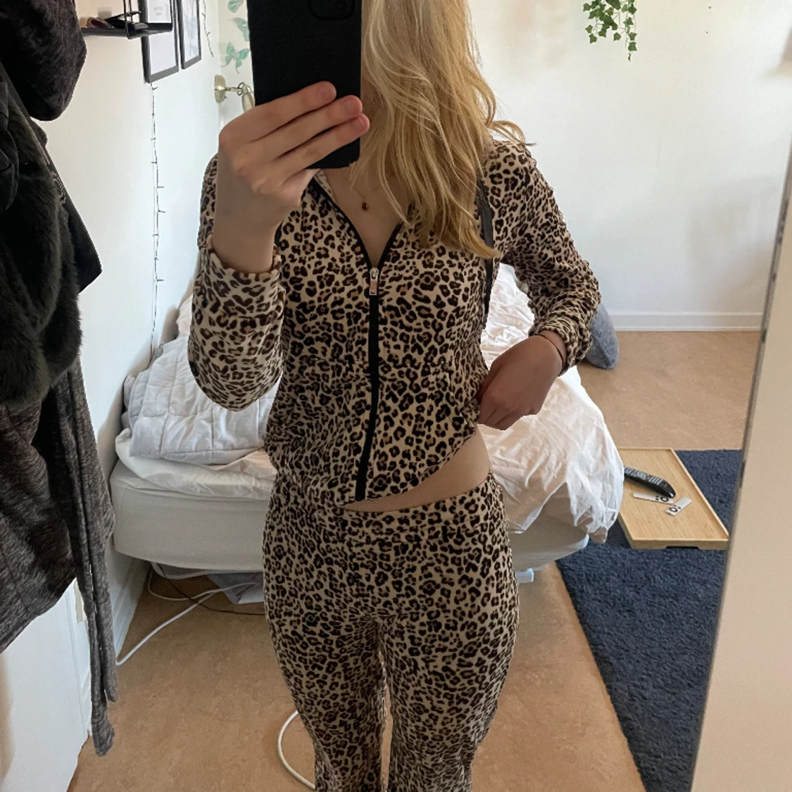 Leopardmönstrat mjukis set - 90