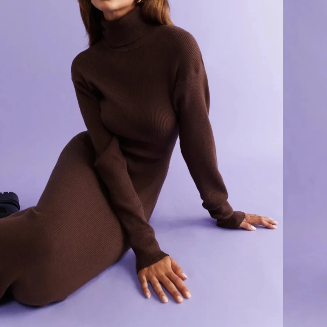 Stickad klänning  - 91