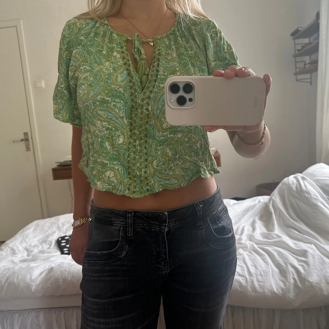 mönstrad magtröja  - 91