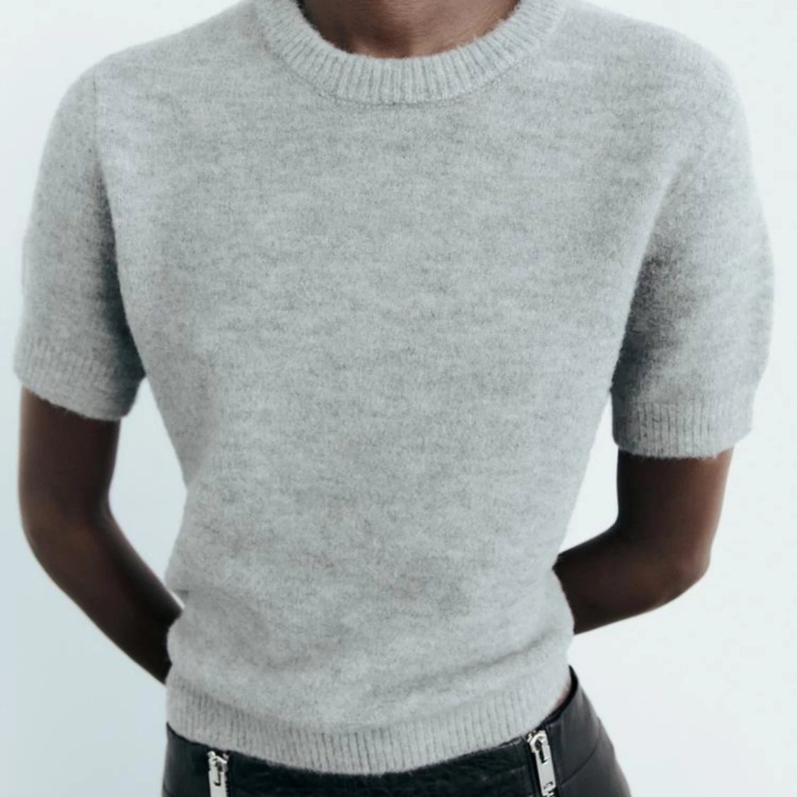 Stickad T-shirt  - 90