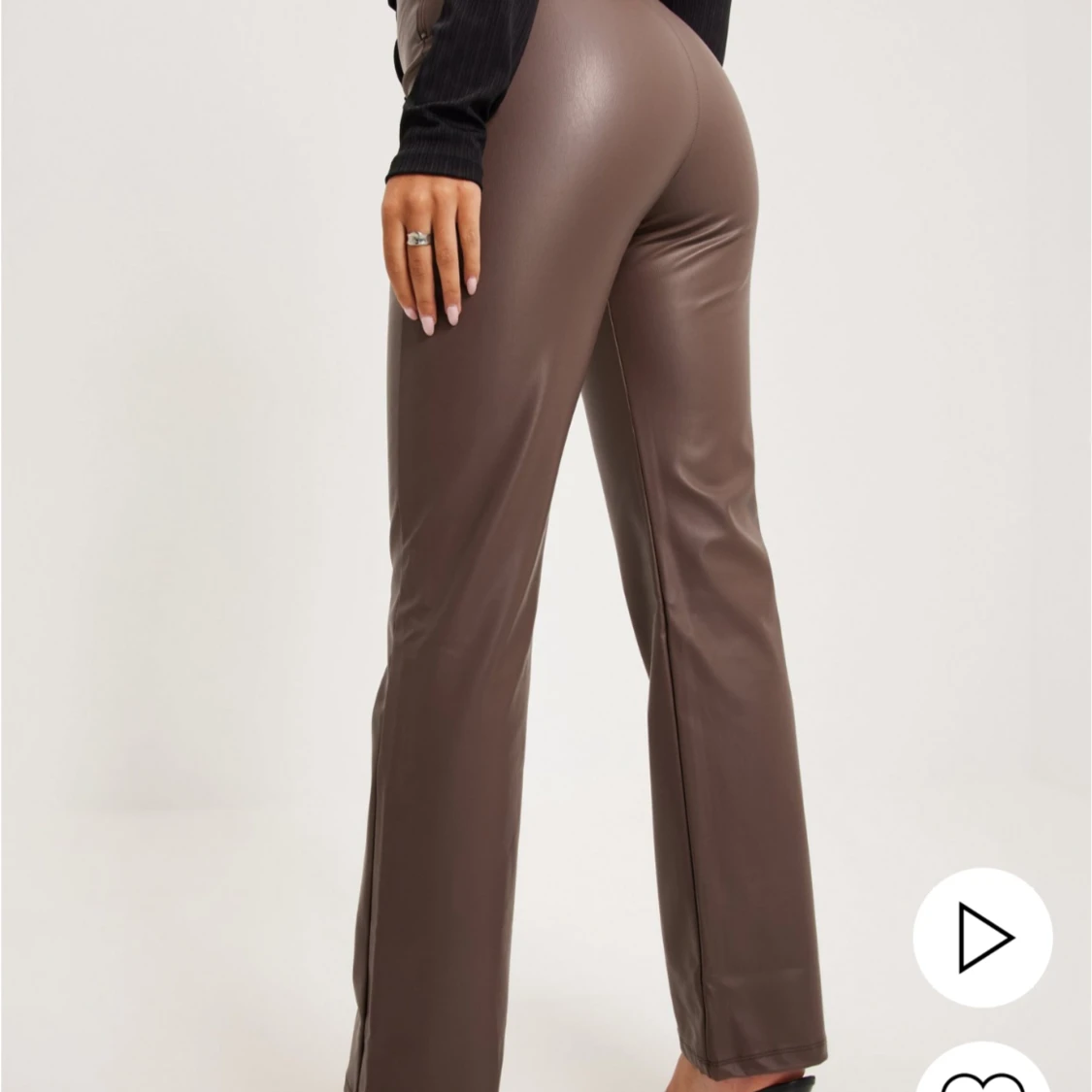 Bruna skinnbyxor 🤎 - 90