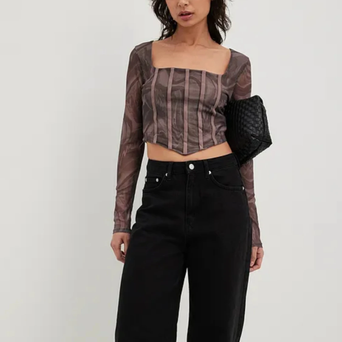 Mönstrad topp från Nakd  - 90