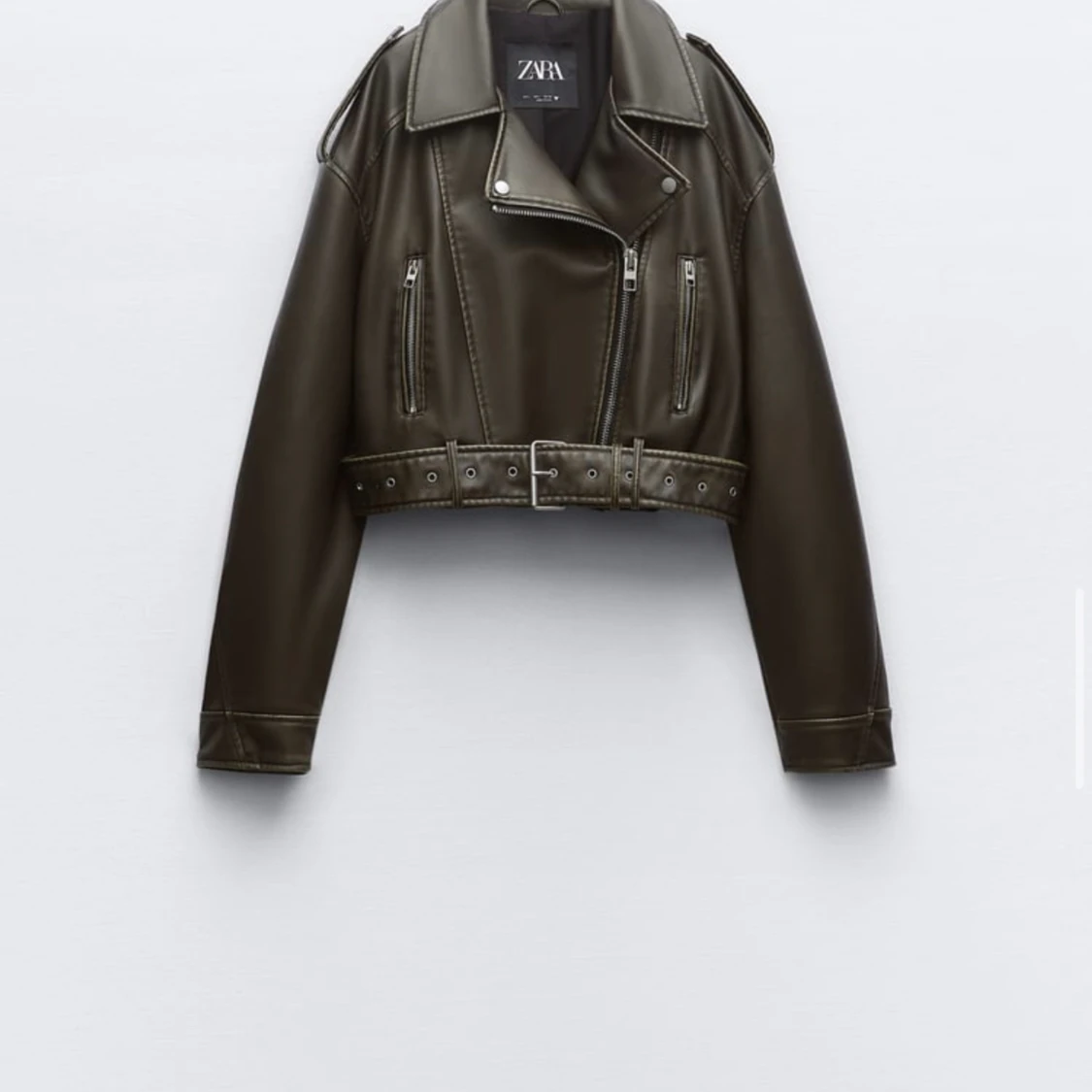 ZARA skinnjacka BÅDE SVART OCH GRÖN