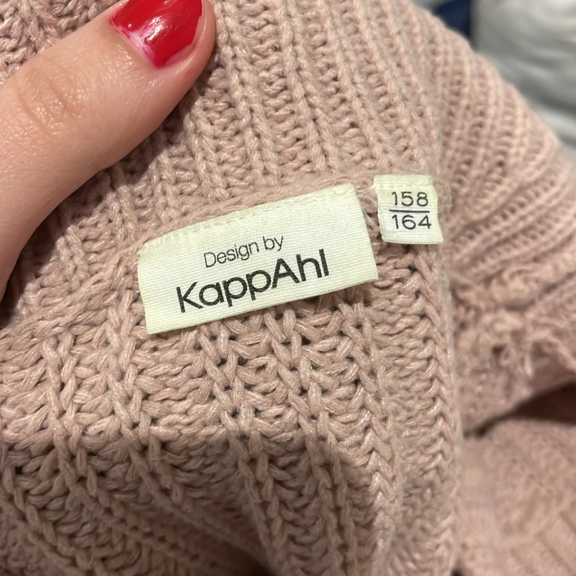 Rosa stickad tröja  - 3