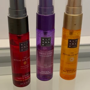 Rituals body/hair mist - Body/hair mist från rituals i reseförpackningar, se bilden hur mycket som är kvar❤️Perfekta att ha med sig i väskan!