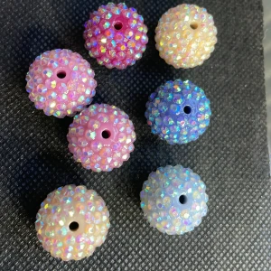 7 stora glittriga pärlor - Pärlor till penna 