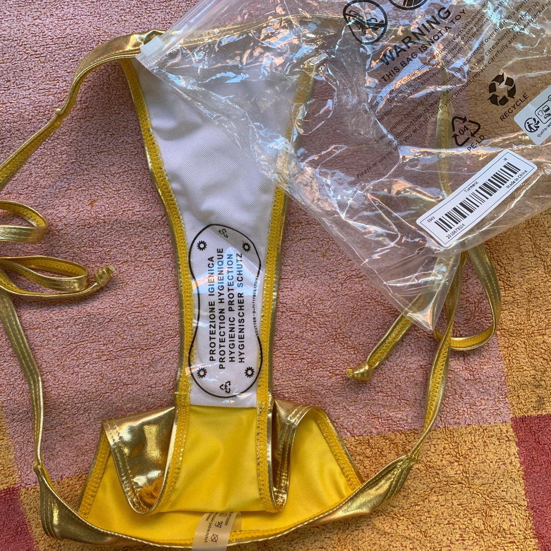 Bikiniunderdel guld  - 91