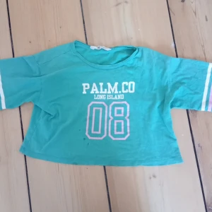 Grön T-shirt  - Tröjan har 2 stycken håll men förövrigt är den i ganska bra skick. Skicka om ni vill se fler bilder🥰