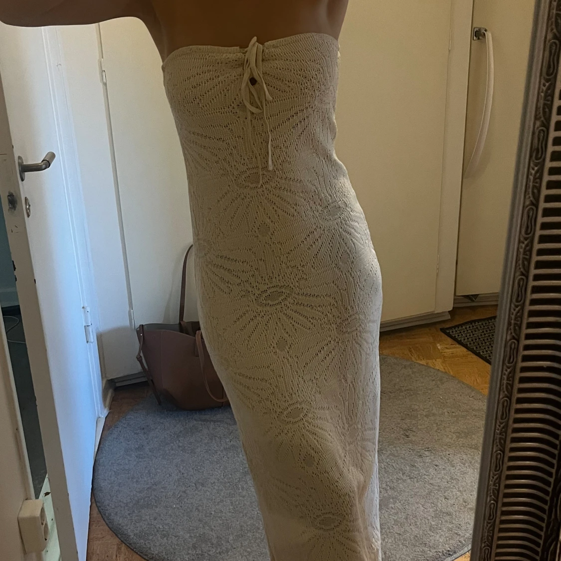 Virkad långklänning