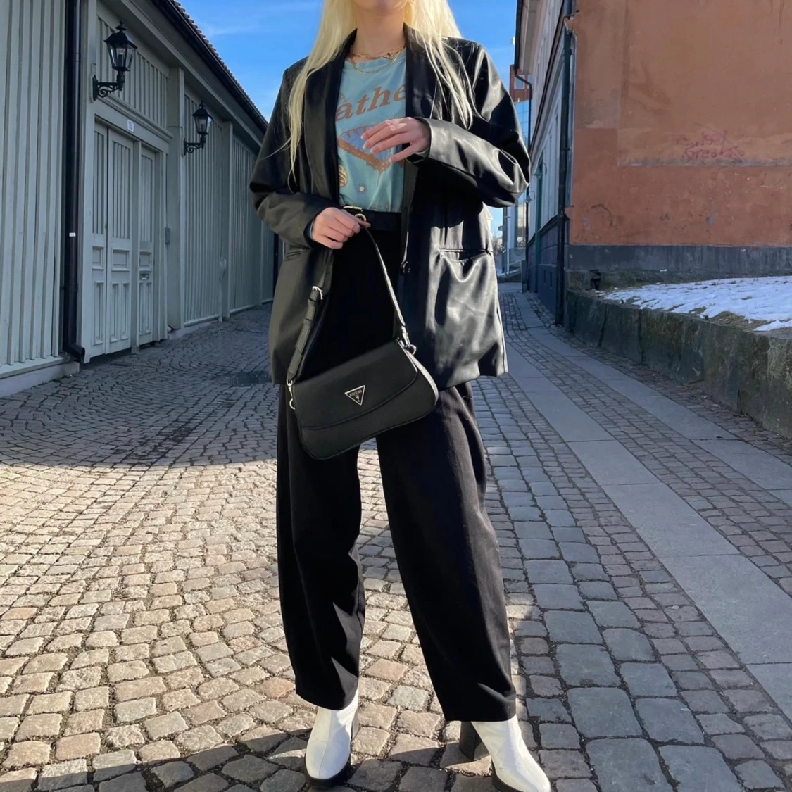 Faux leather blazer - 92