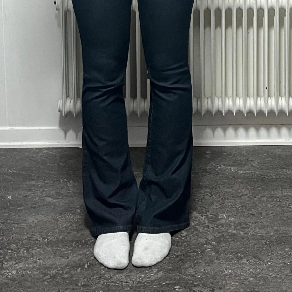 låg midjade jeans  - 90