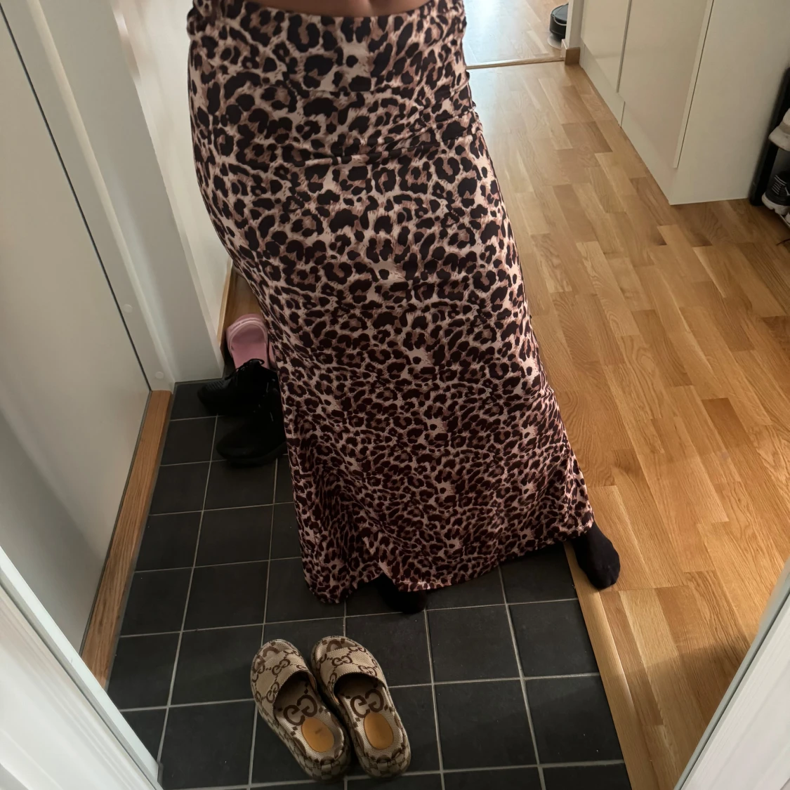 Leopardmönstrad långkjol - 92