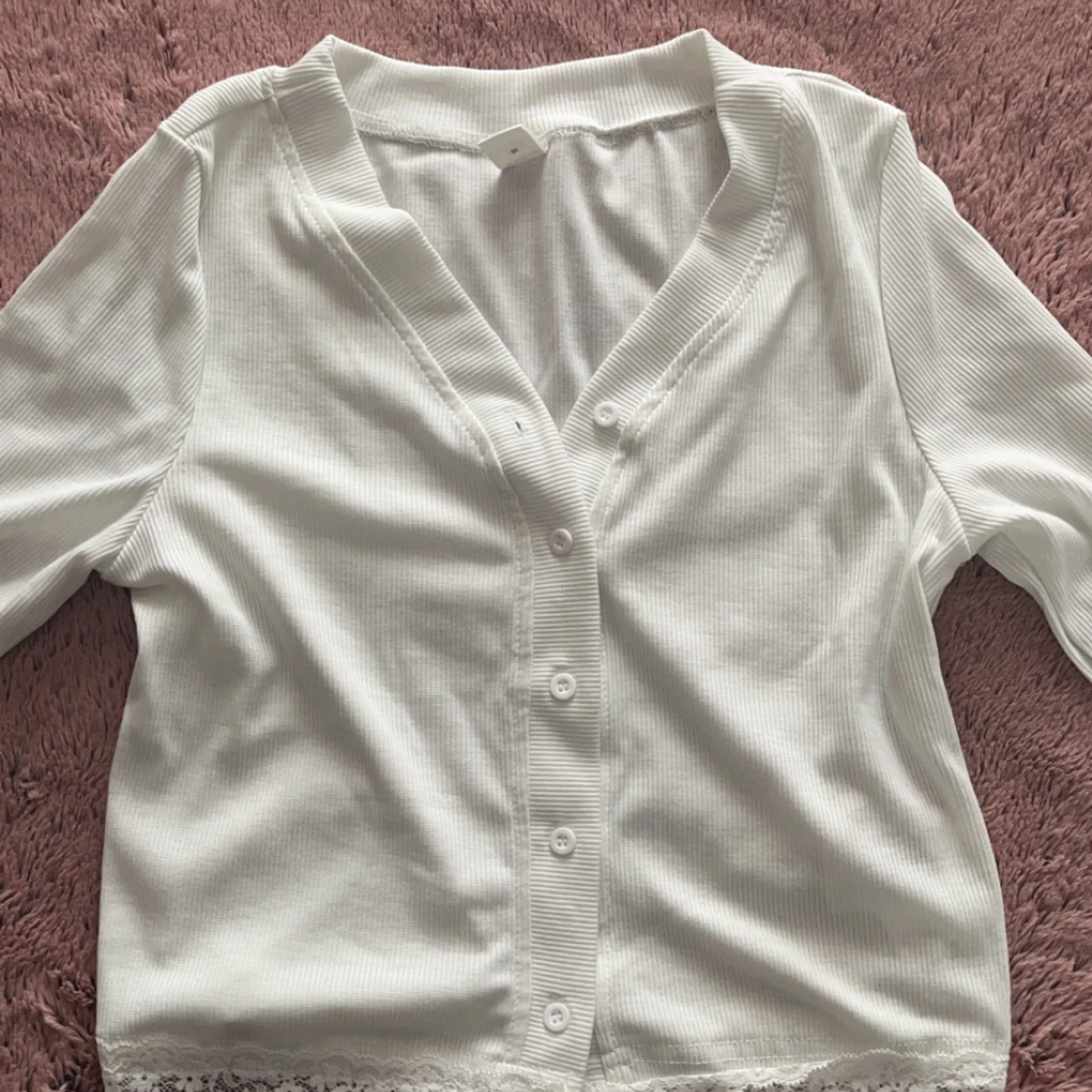 Jätte fin vit kofta💘 - 1