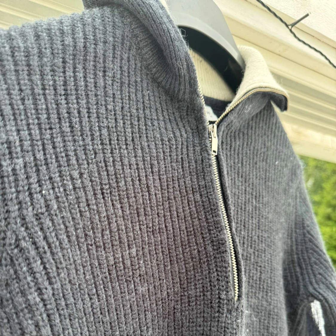 Stickad Halfzip - 92