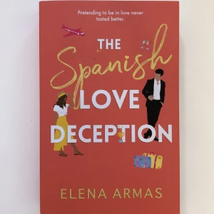 The Spanish Love Deception  - Jättebra skick, bara läst en gång. Boken är på engelska. Om den önskas köpas med uppföljaren The American Roommate Experiment kan båda böckerna köpas för 149 kr. Om intresserad av det skriv i så fall meddelande till mig.