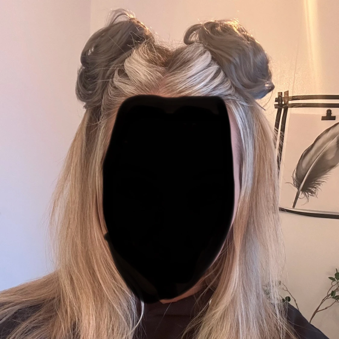 Space buns av syntethår - 90