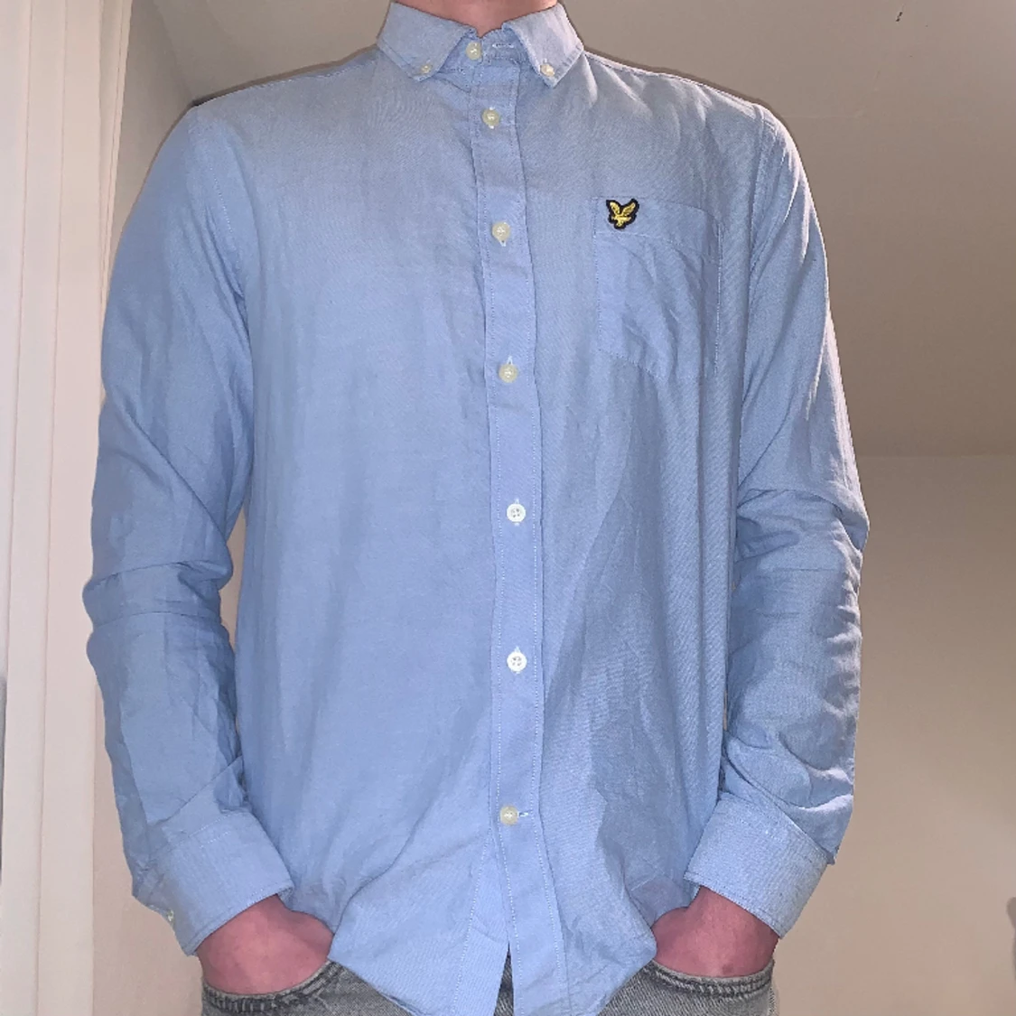 Lyle & Scott Blå Skjorta  - 90