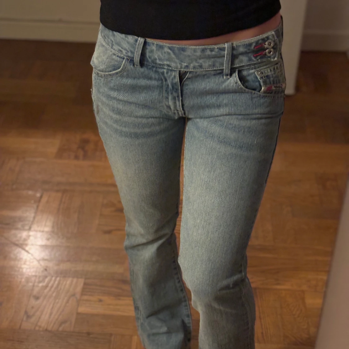 Blå jeans storlek s, xs - 91