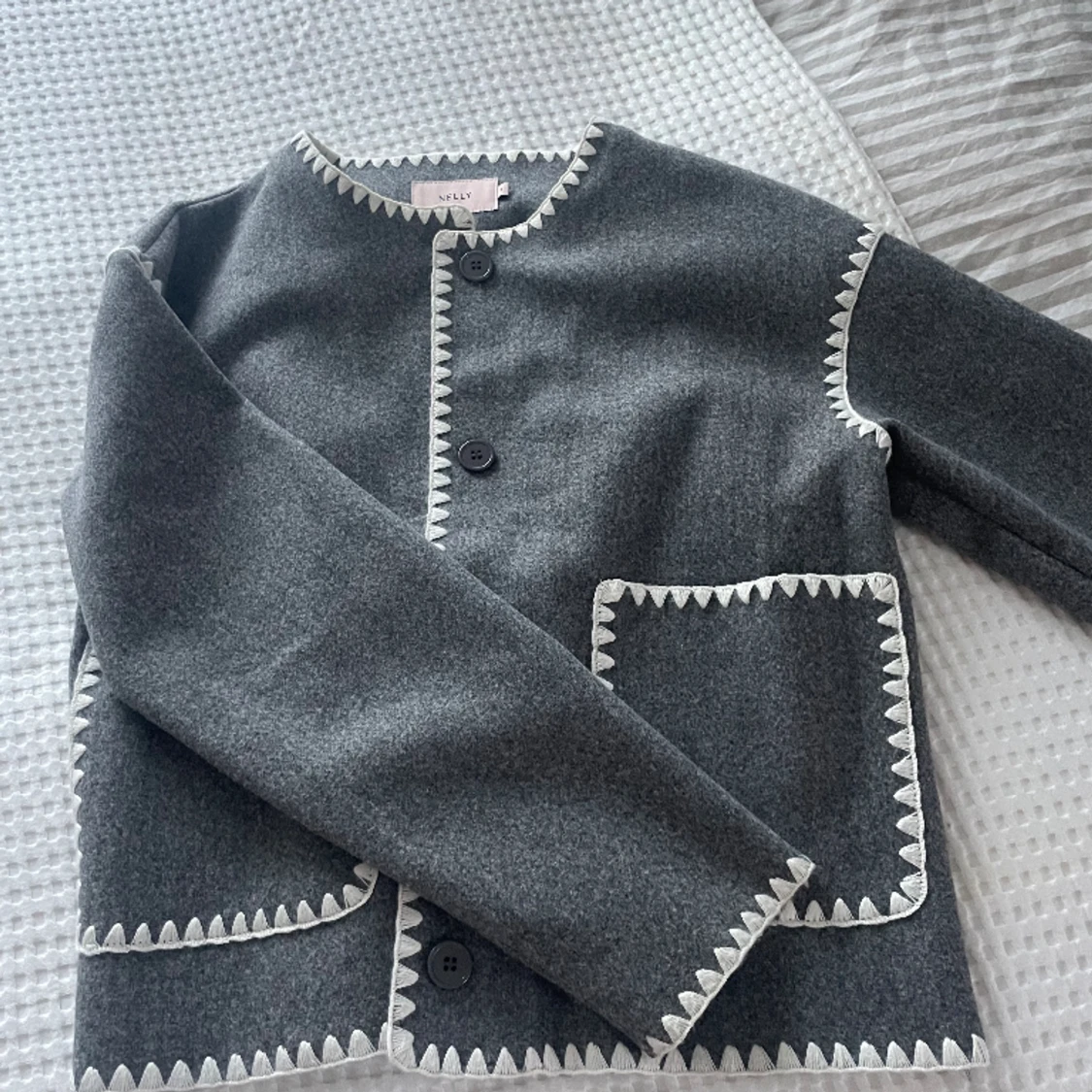 Stickad cardigan jacket - 90