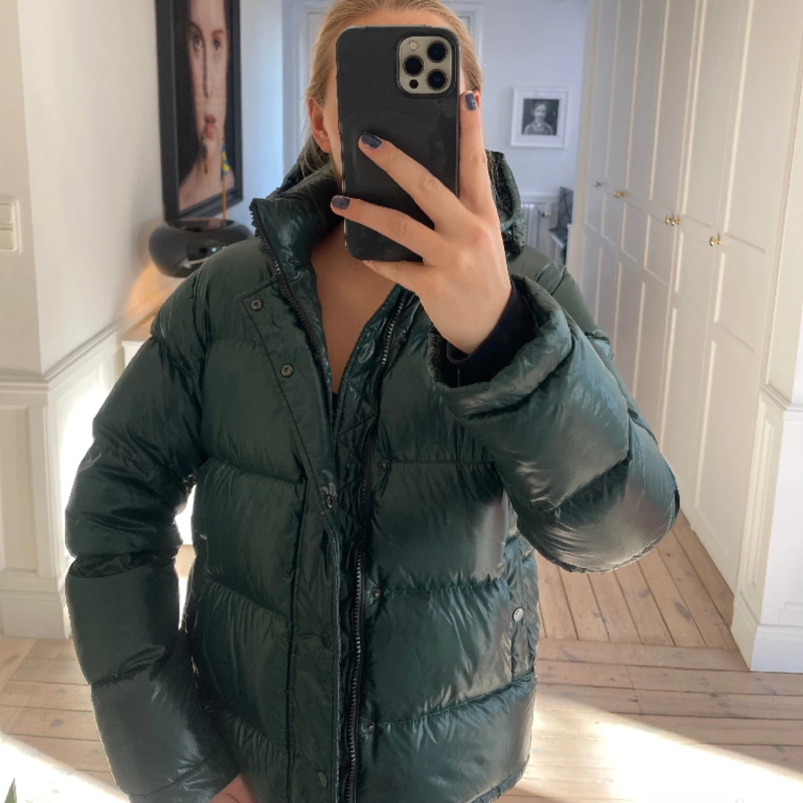 Mörkgrön dunjacka!! 