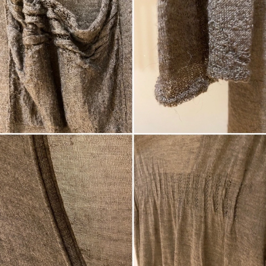 Lång tunn slank kofta Transit-par-such Stl M - 2